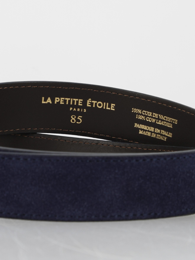 Ceinture en cuir dixon bleu marine femme - La Petite Etoile