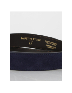 Ceinture en cuir dixon bleu marine femme - La Petite Etoile