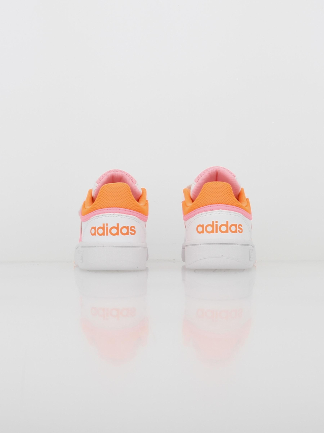 Baskets à scratch hoops 3.0 fluo blanc enfant - Adidas