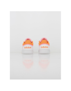 Baskets à scratch hoops 3.0 fluo blanc enfant - Adidas