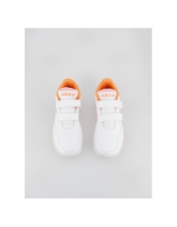 Baskets à scratch hoops 3.0 fluo blanc enfant - Adidas