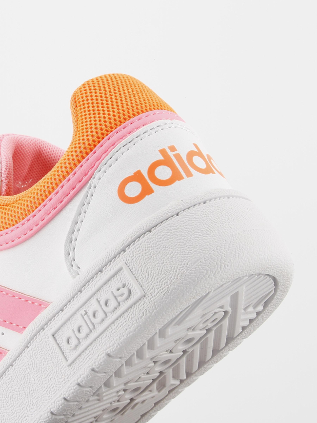 Baskets à scratch hoops 3.0 fluo blanc enfant - Adidas