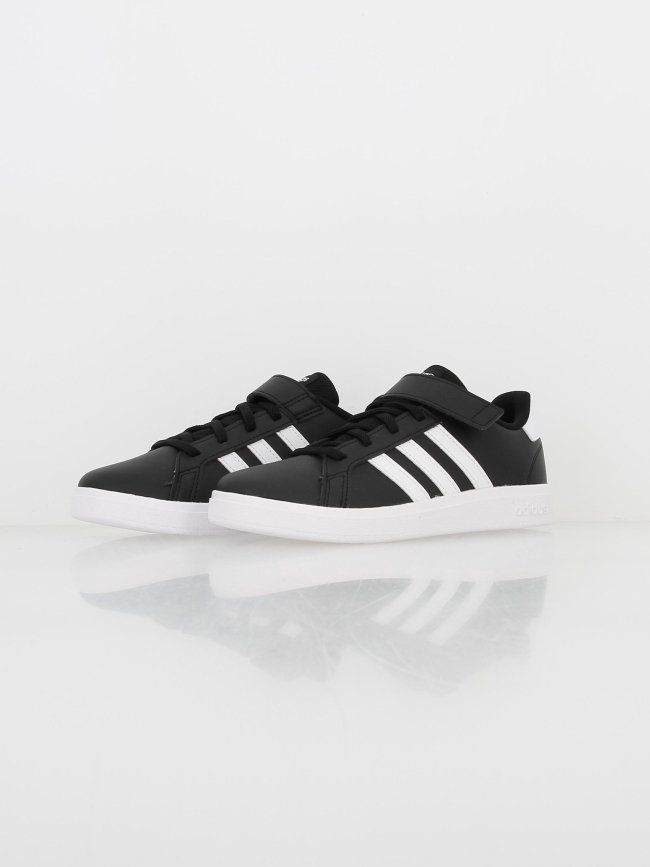 Baskets à scratch grand court 2.0 noir enfant - Adidas