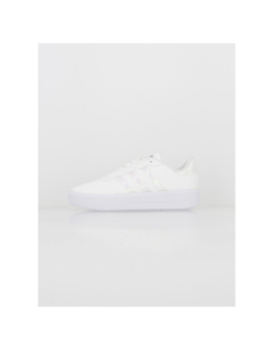 Baskets court platform irisé blanc femme - Adidas