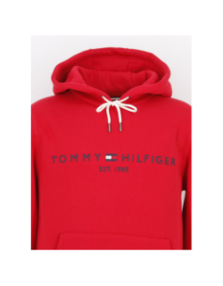 Sweat à capuche logo primary rouge homme - Tommy Hilfiger