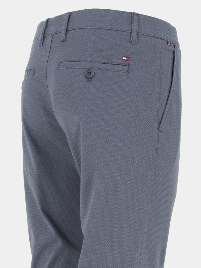 Pantalon chino bleecker printed bleu homme - Tommy Hilfiger