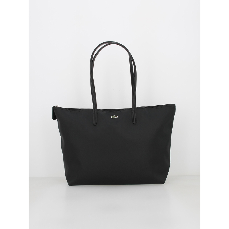 Sac shopping noir femme - Lacoste