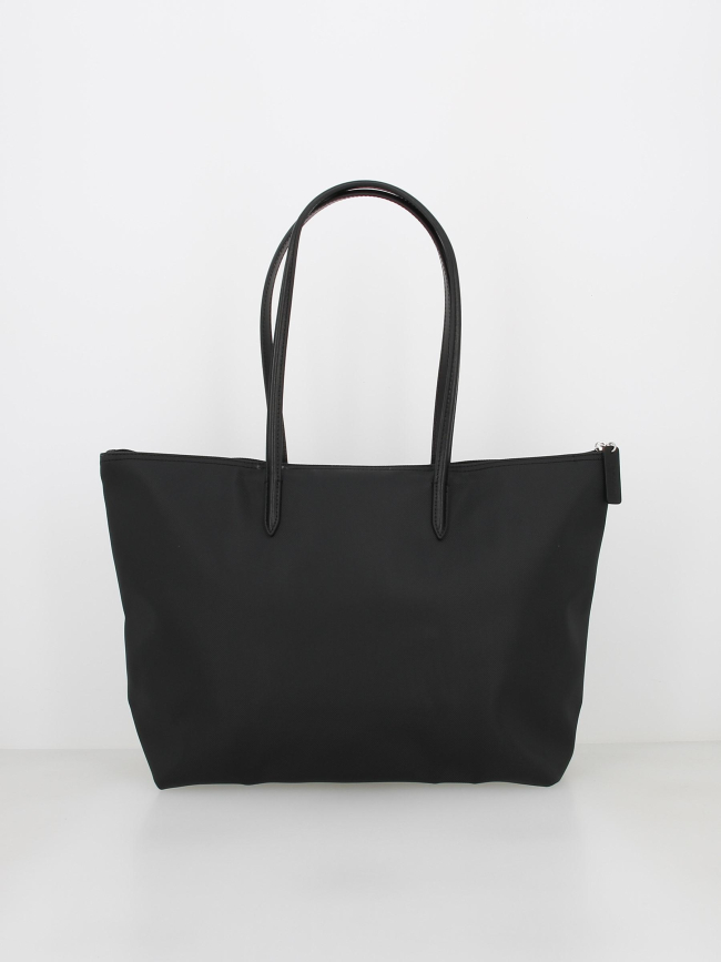 Sac shopping noir femme - Lacoste