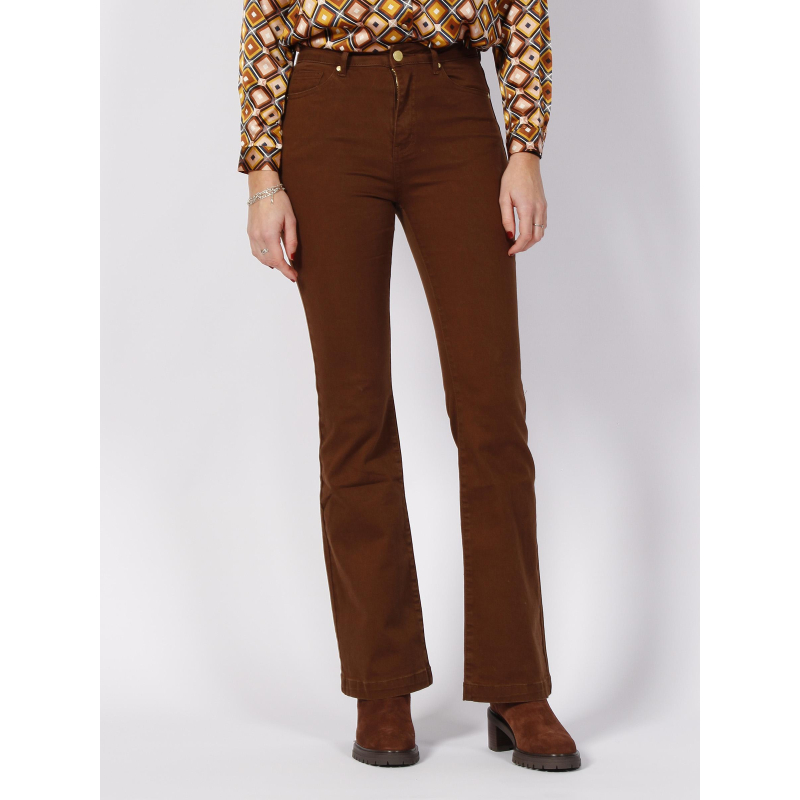 Pantalon bootcut lancelot marron femme - La Petite Etoile