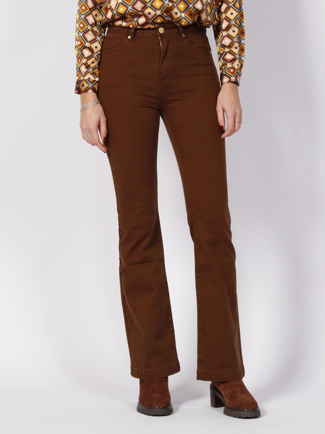 Pantalon bootcut lancelot marron femme - La Petite Etoile