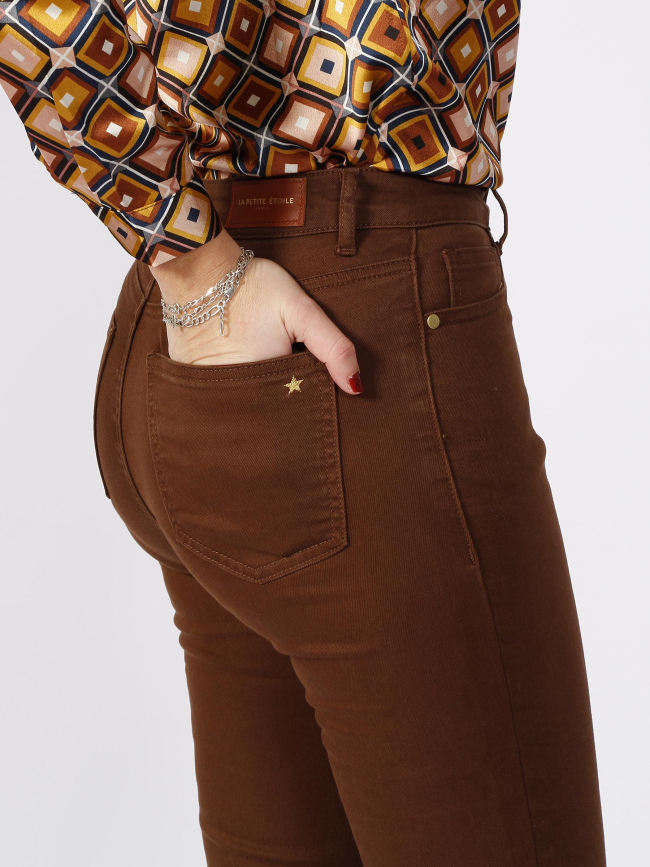 Pantalon bootcut lancelot marron femme - La Petite Etoile