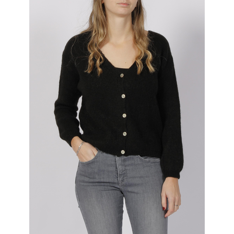 Gilet cardigan grazie noir femme - La Petite Etoile