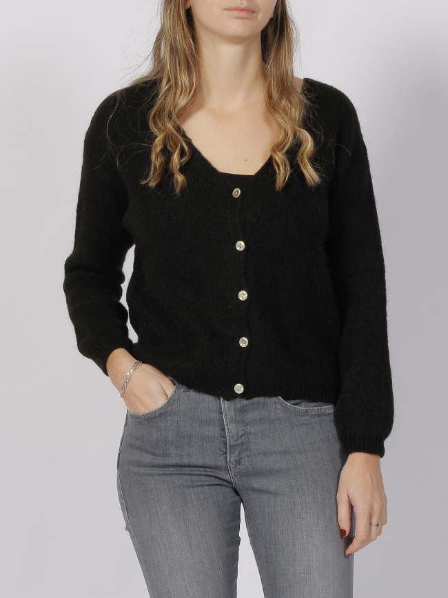 Gilet cardigan grazie noir femme - La Petite Etoile