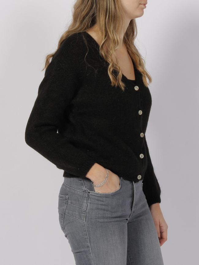 Gilet cardigan grazie noir femme - La Petite Etoile