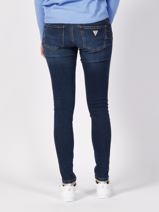 Jean skinny shape up bleu marine femme - Guess
