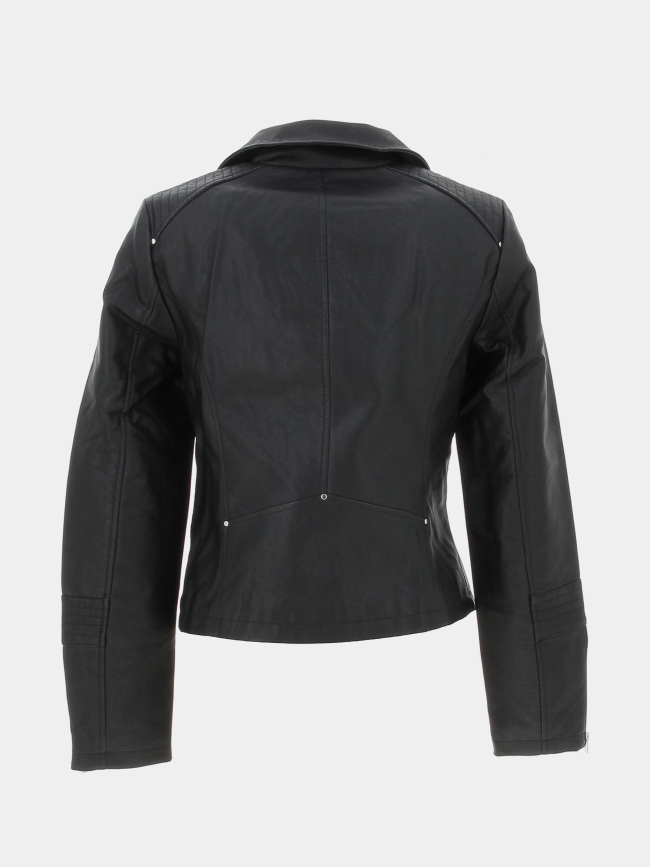 Veste perfecto simili cuir gemma noir femme - Only