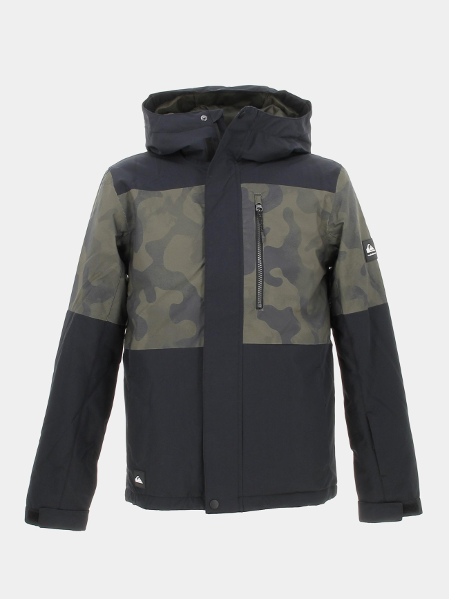 Veste de ski mission block noir enfant - Quiksilver