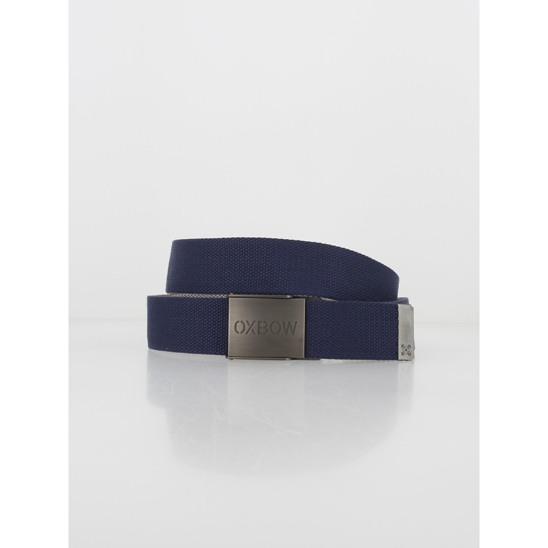 Ceinture sangle réversible bleu marine/gris homme - Oxbow