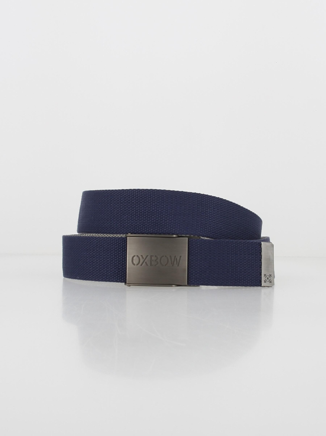 Ceinture sangle réversible bleu marine/gris homme - Oxbow