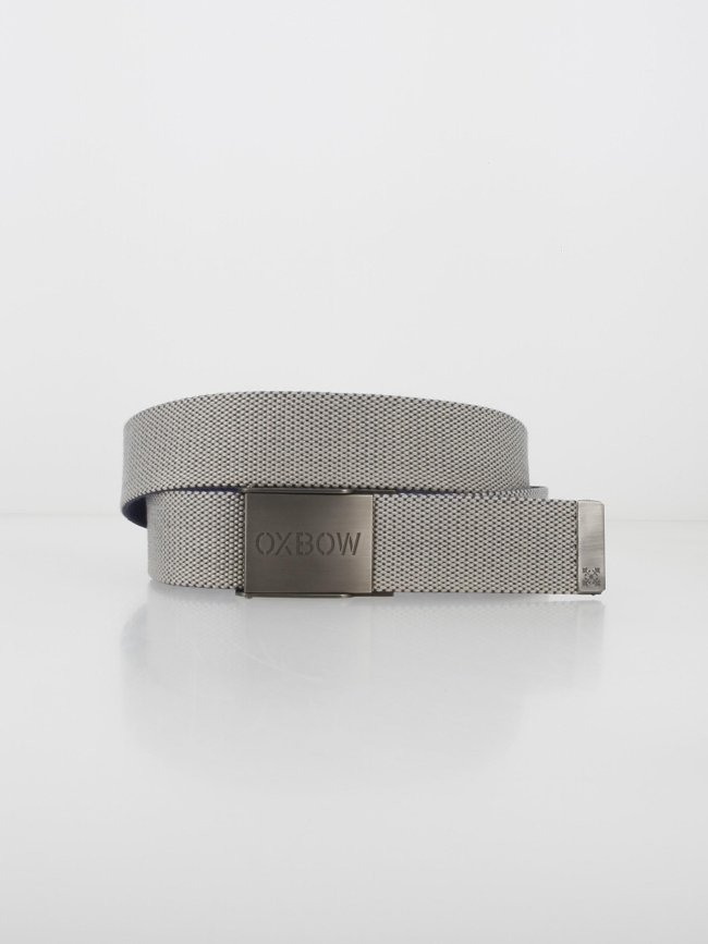 Ceinture sangle réversible bleu marine/gris homme - Oxbow