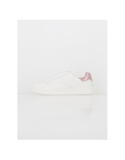 Baskets shilo blanc/rose femme - Only