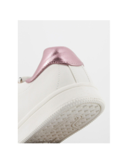 Baskets shilo blanc/rose femme - Only