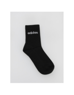 Pack 3 paires chaussettes sport lin crew noir - Adidas