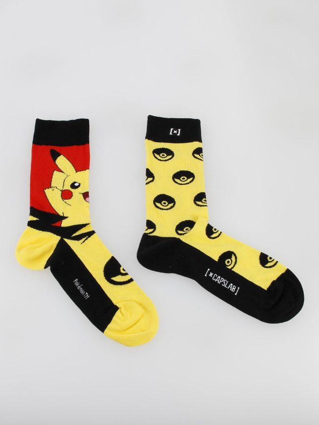 Chaussettes pokémon pikachu jaune - Capslab