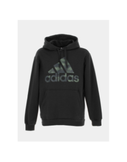 Sweat à capuche logo camo noir homme - Adidas