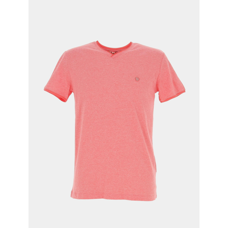 T-shirt tadeg orange corail homme - Benson & Cherry