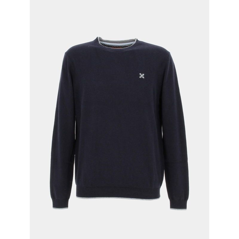 Pull essentiel peroni bleu marine homme - Oxbow