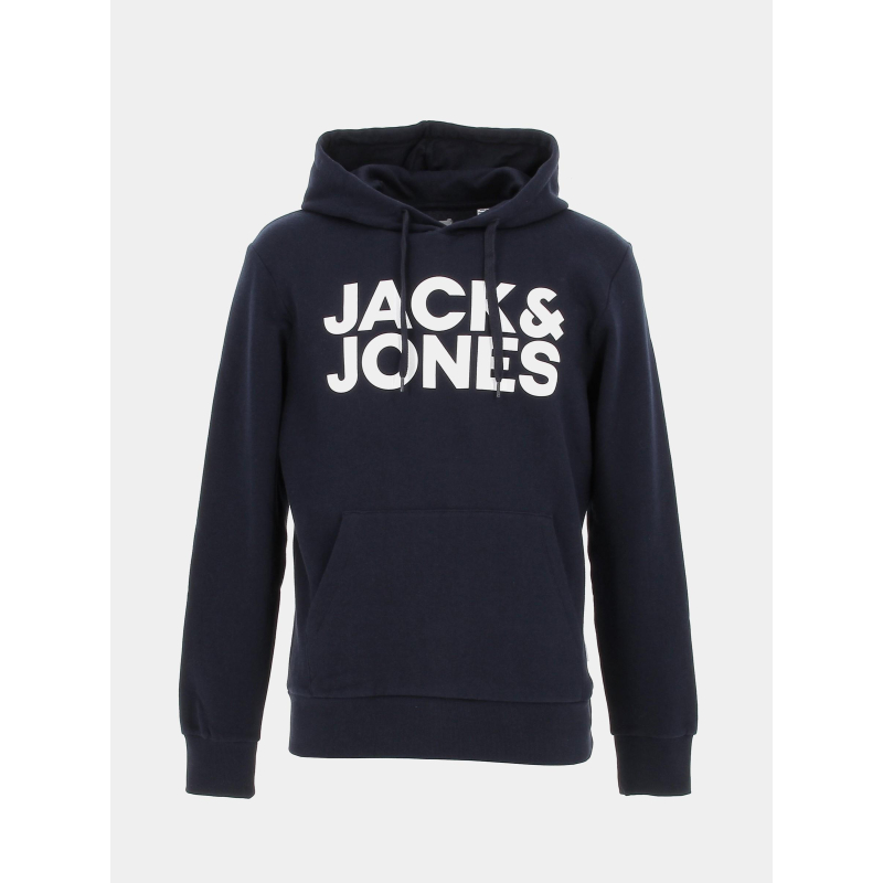 Sweat à capuche corporate bleu marine homme - Jack & Jones