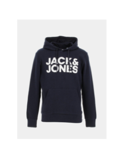 Sweat à capuche corporate bleu marine homme - Jack & Jones