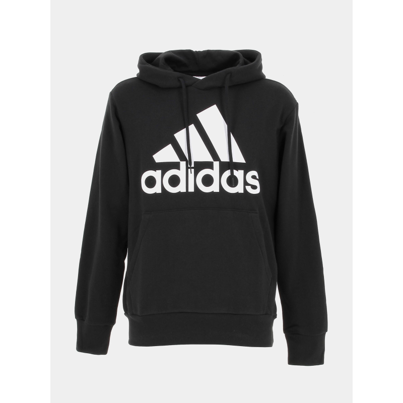 Sweat à capuche big logo french terry noir homme - Adidas