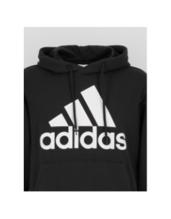 Sweat à capuche big logo french terry noir homme - Adidas