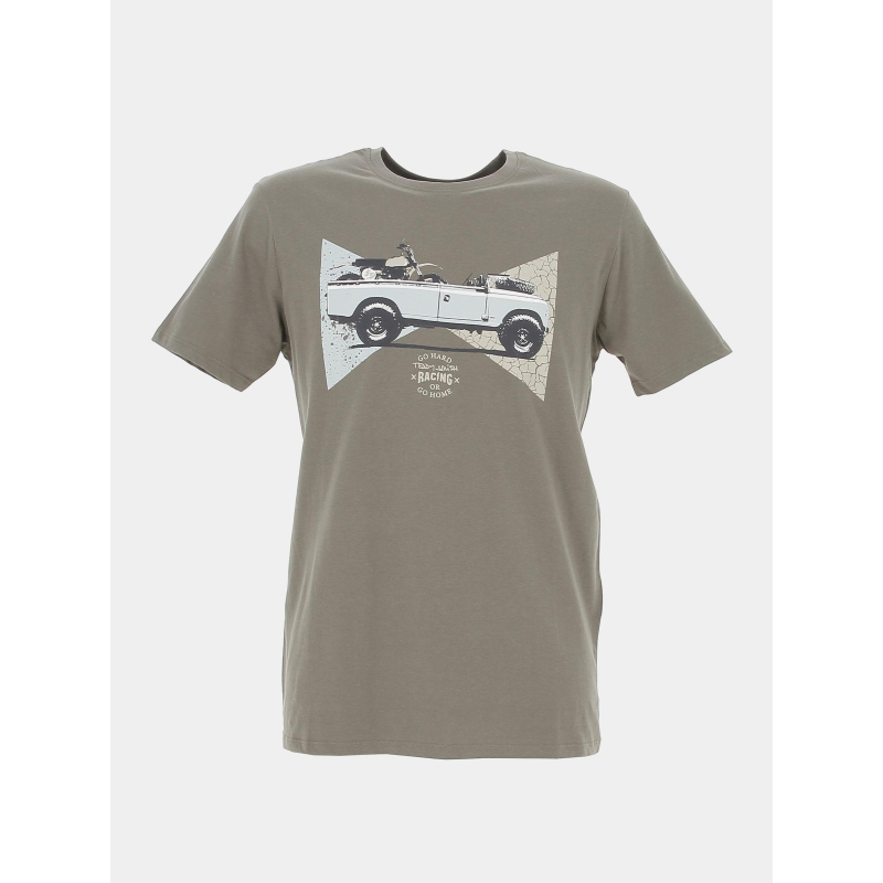 T-shirt cars kaki homme - Teddy Smith