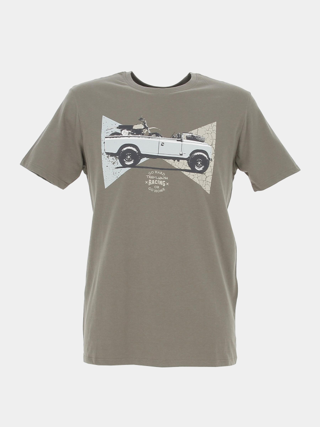 T-shirt cars kaki homme - Teddy Smith