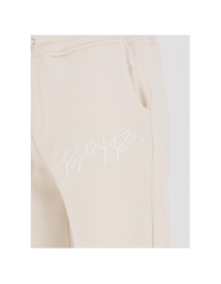 Jogging basic full logo beige homme - Project X Paris