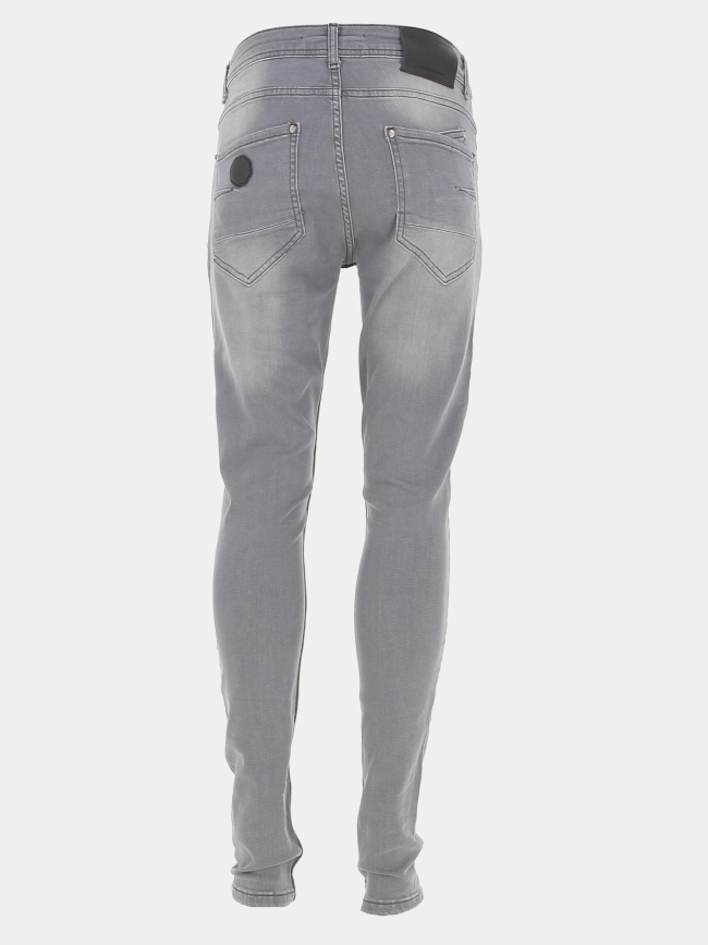 Jean skinny effet usé gris homme - Project X Paris