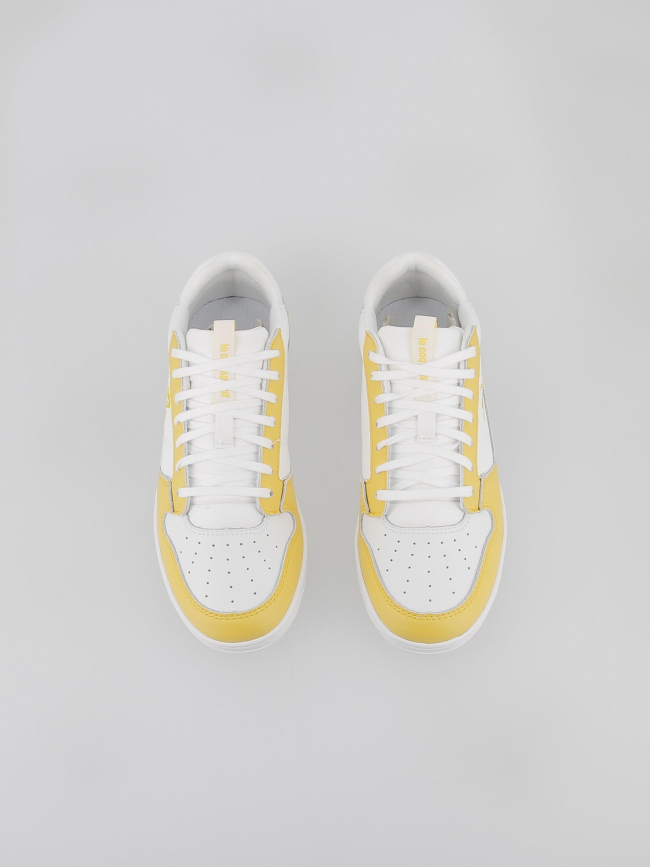 Baskets breakpoint blanc/jaune femme - Le Coq Sportif