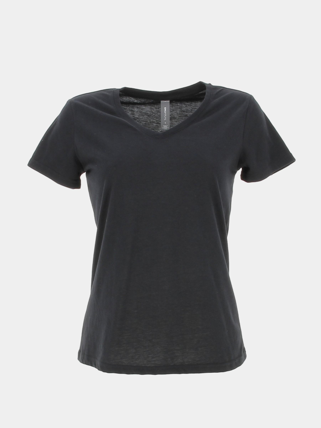 T-shirt de sport athleisure noir femme - Only