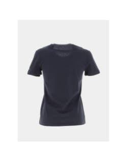 T-shirt linear logo slim bleu marine femme - Adidas