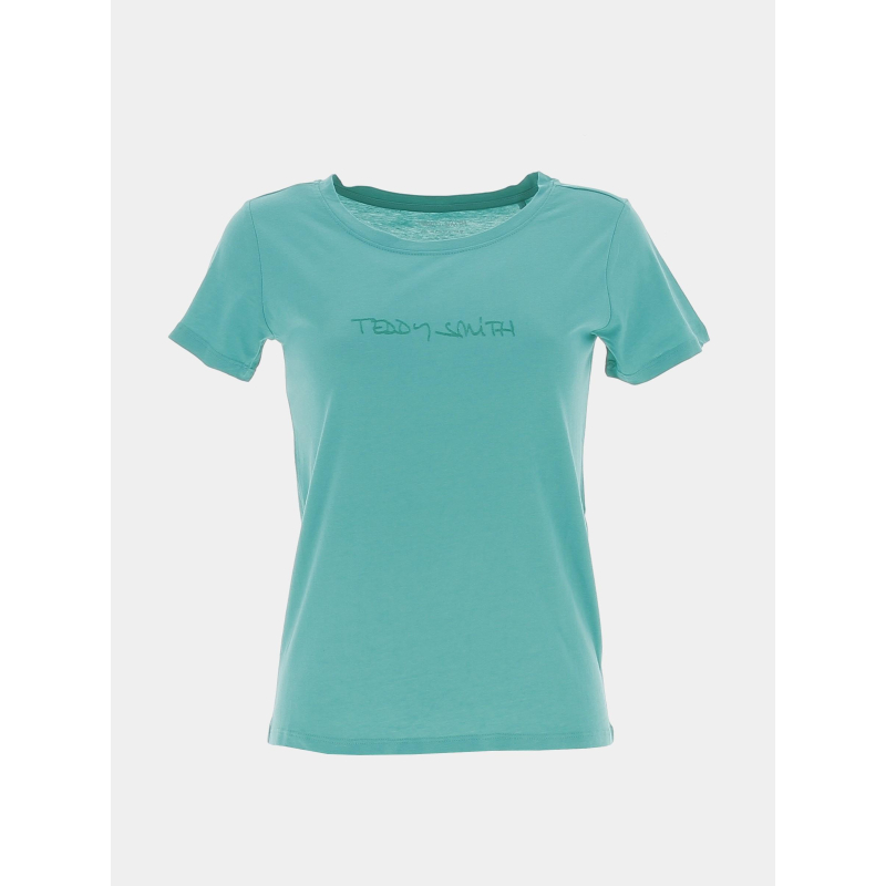 T-shirt ticia vert femme - Teddy Smith