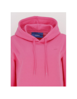 Sweat à capuche abbie rose fuchsia femme - JJXX