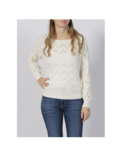 Pull brynn life structure blanc femme - Only