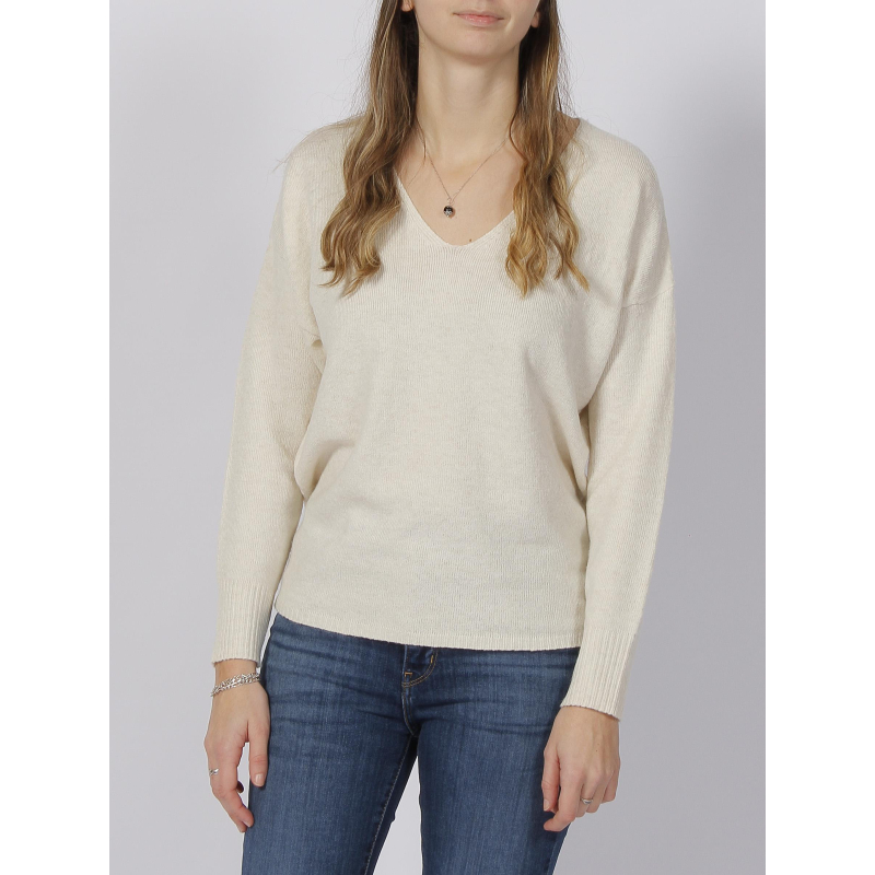 Pull rica life beige femme - Only