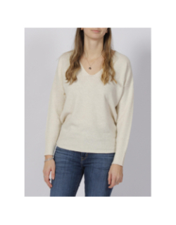 Pull rica life beige femme - Only