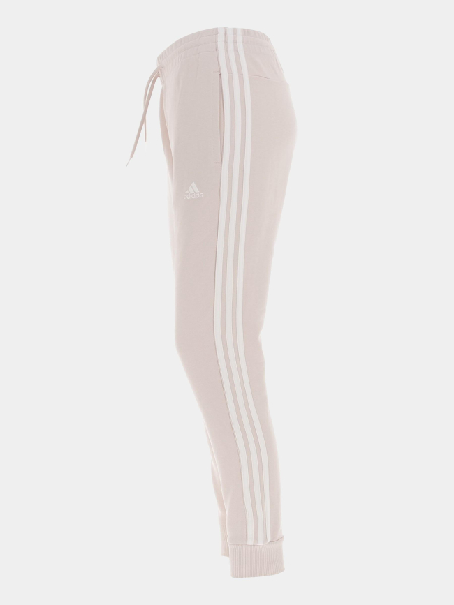 Jogging slim essentials 3 stripes rose femme - Adidas