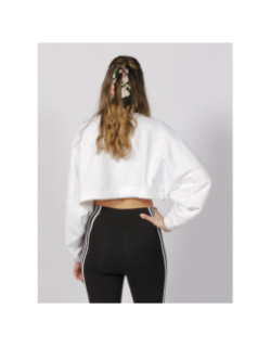 Sweat crop oversize dance blanc femme - Adidas