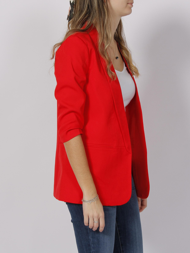 Veste blazer elly rouge femme - Only